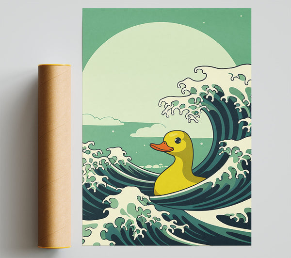 The Great Wave Rubber Duck