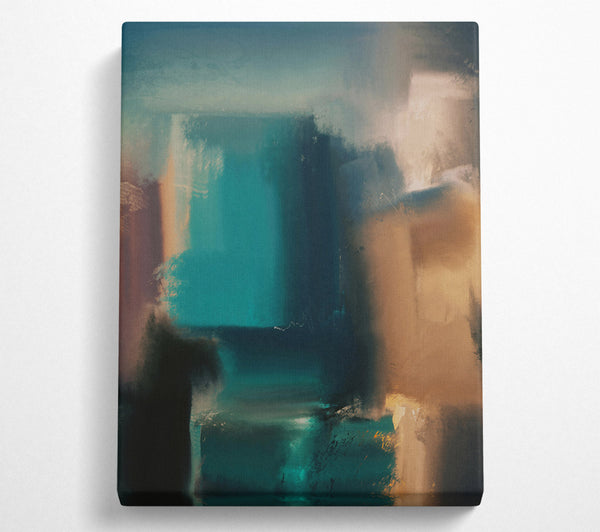 Turquoise Abstract Layers