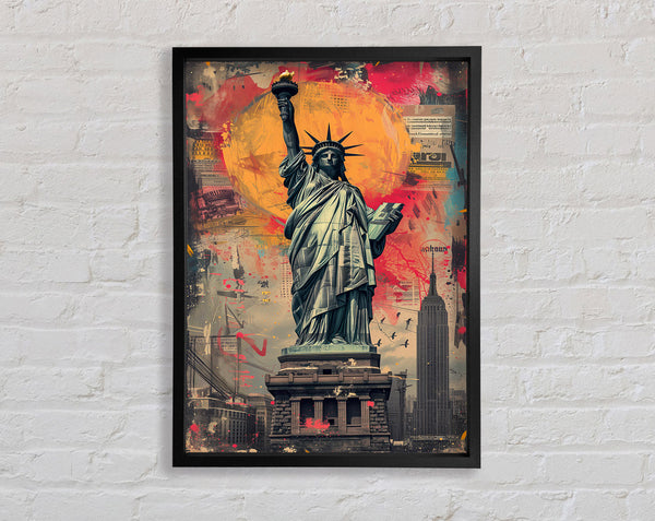 The Statue Of Liberty Colour Explosion