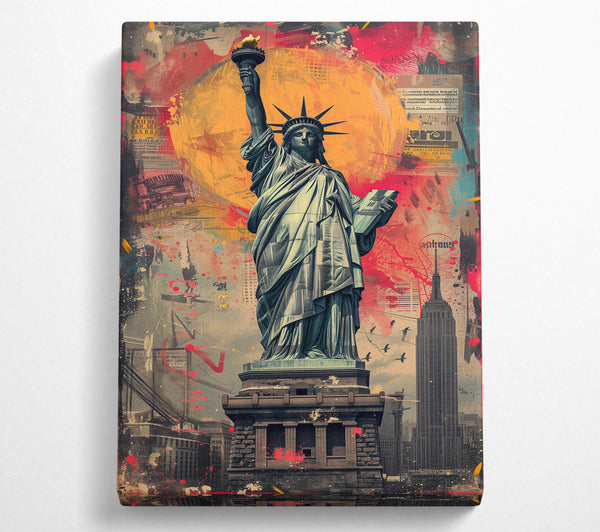 The Statue Of Liberty Colour Explosion