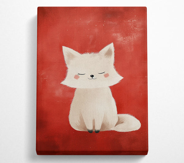 The White Cat On Red