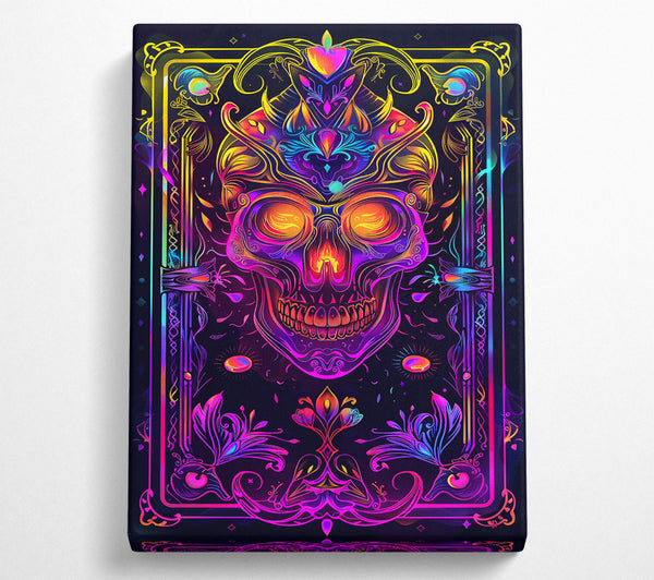 Neon Purple Skull Dreams