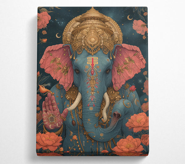 Teal Ganesha Blessing