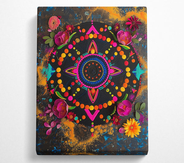 Black And Yellow Mandala