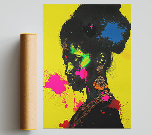 Yellow Splattered Profile