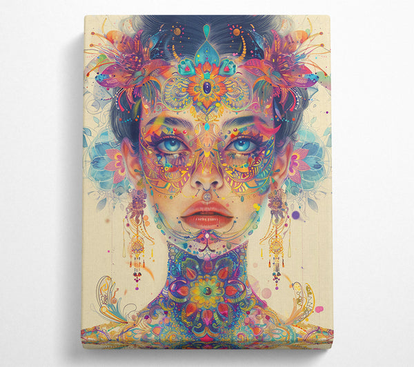 Golden Floral Tapestry