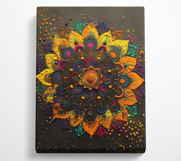 Golden Mandala Bloom