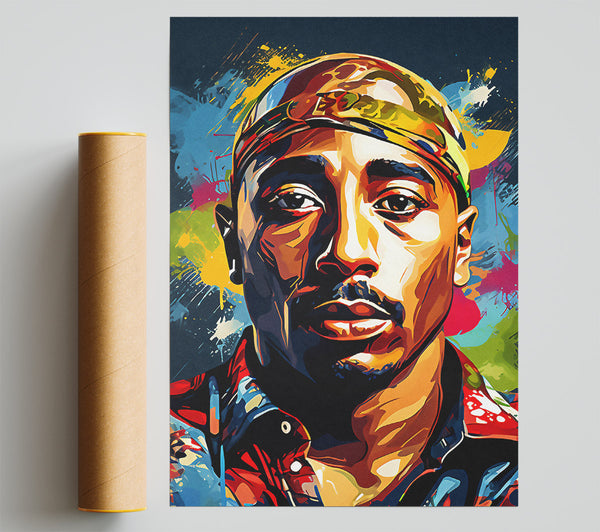 Tupac Paint Splash