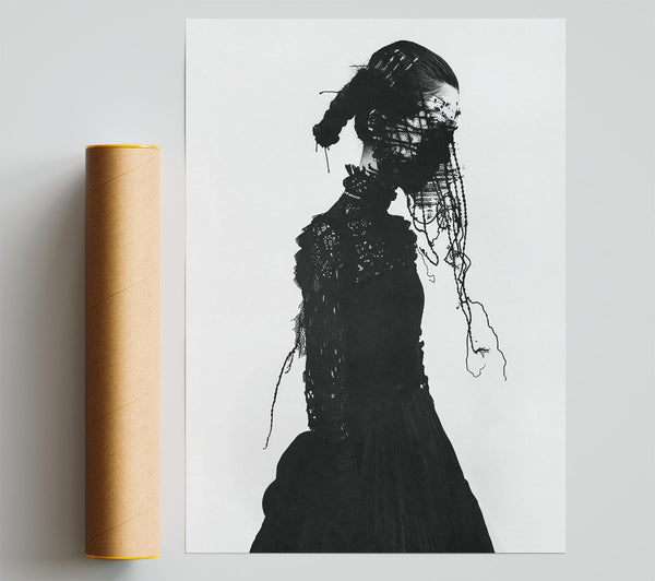 Black Veiled Figure