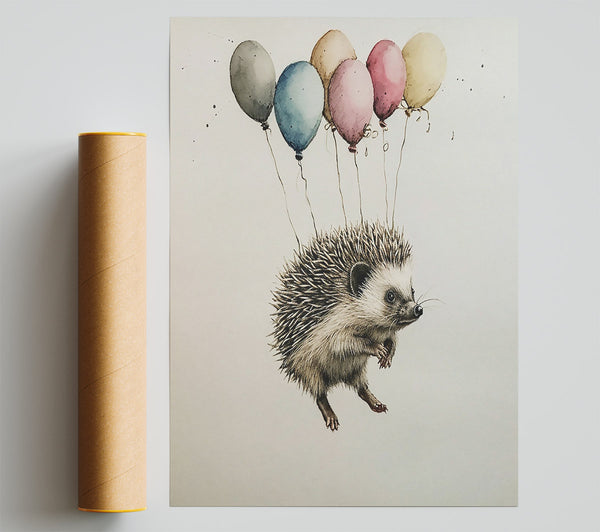 Pink Balloon Hedgehog