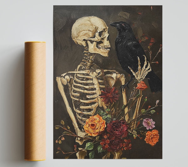 Crimson Crow And Bones