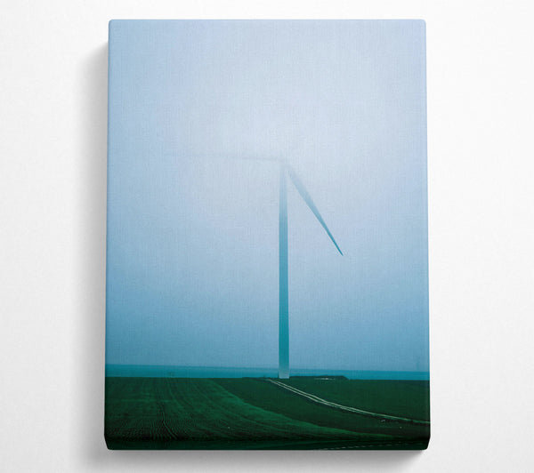 Blue Wind Turbine Mist