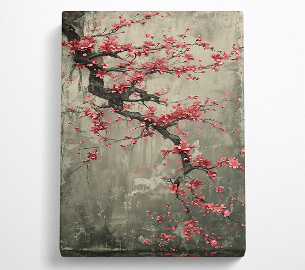 Crimson Blossom Branch