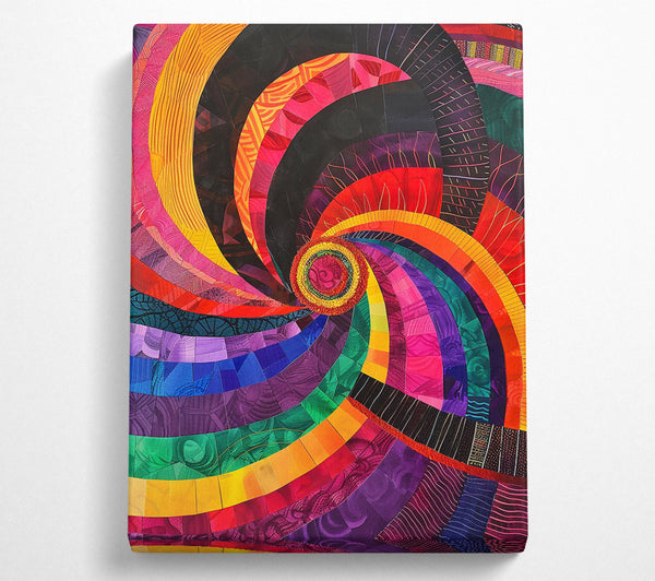 Purple Rainbow Spiral