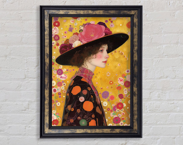 Woman With Flower Hat