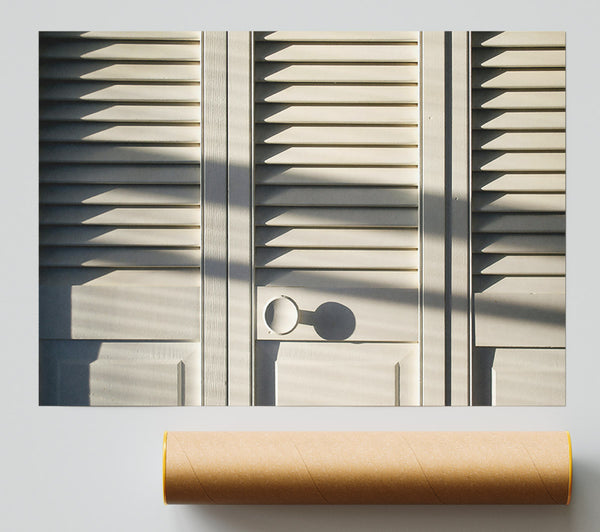 White Slats And Shadows