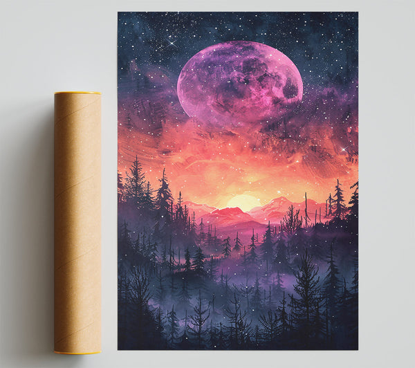 Pink Moon Forest