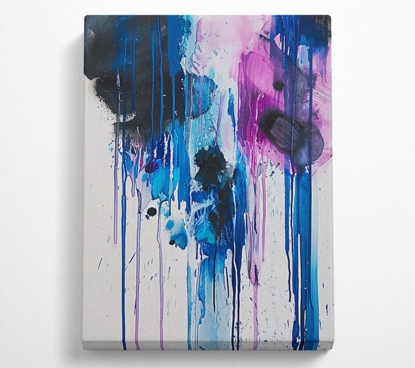 Blue And Pink Drips