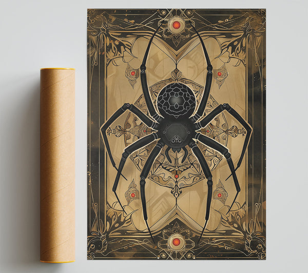 Black Arachnid In Gold