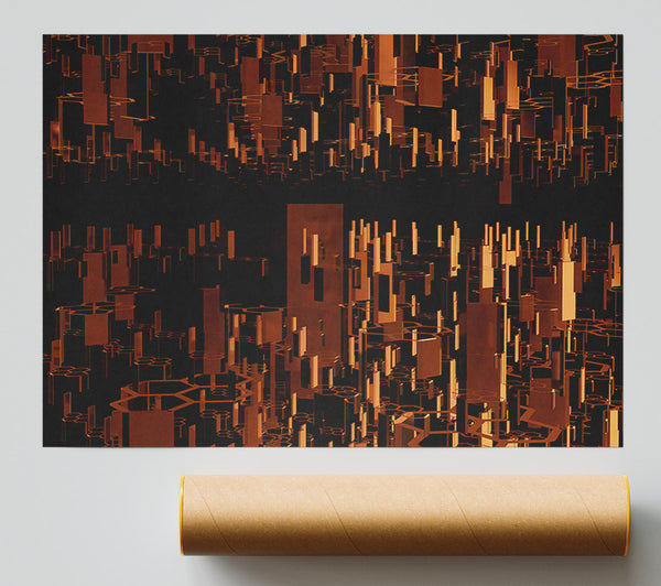 Copper Cityscape Dream