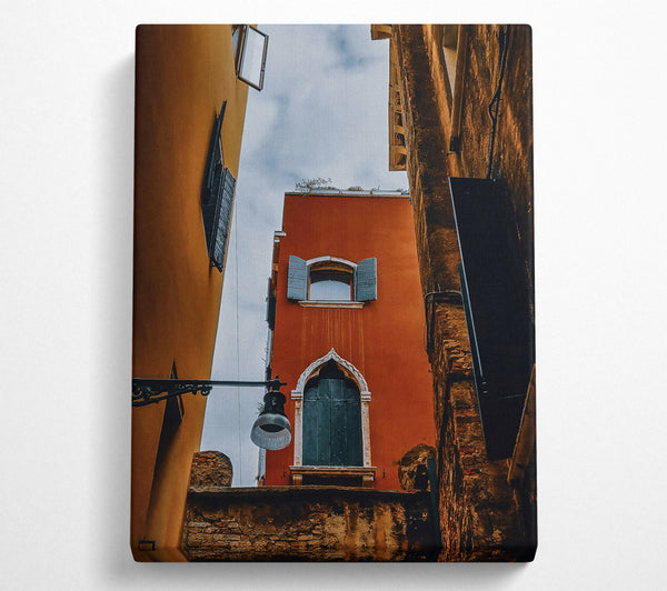 Rustic Orange Venetian Alleyway