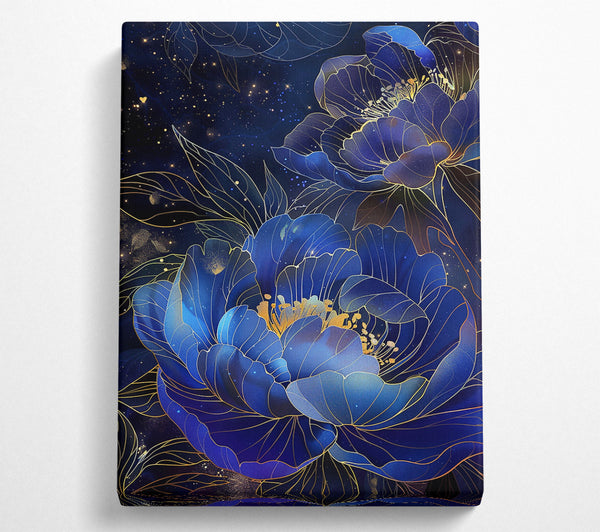 Midnight Blue Blooms