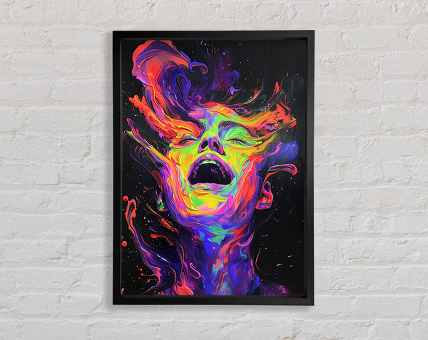 Abstract Flow Paint Scream