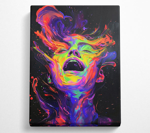 Abstract Flow Paint Scream