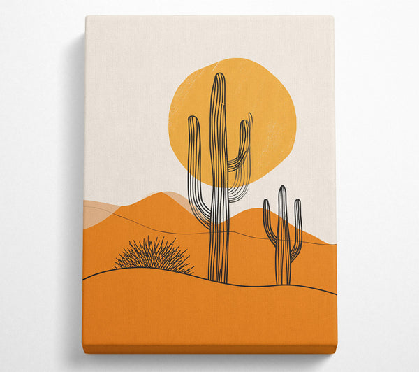 Orange Desert Sunset