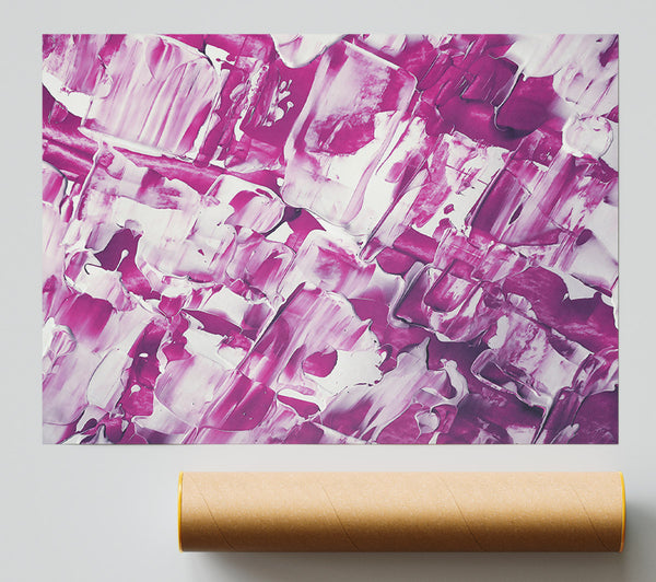 Fuchsia Abstract Strokes