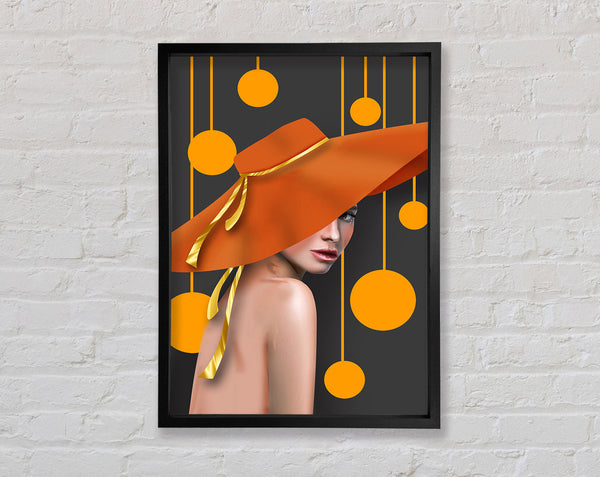 Abstract Orange Hat