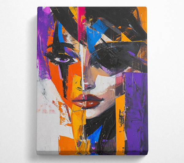 Abstract Purple Woman