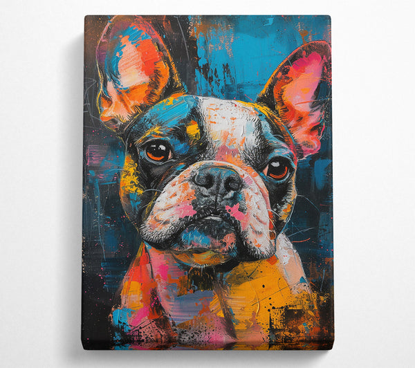 Azure Frenchie Portrait