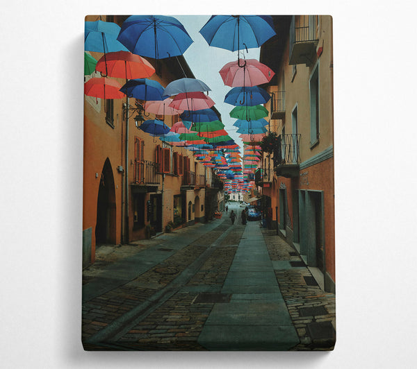 Blue Umbrella Alleyway