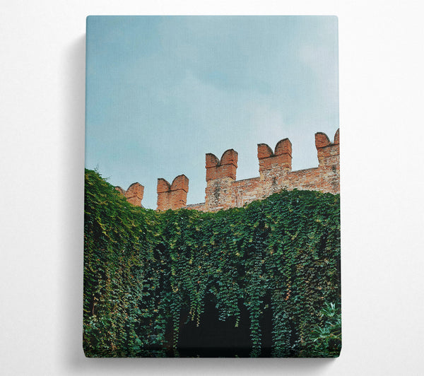 Emerald Brick Wall