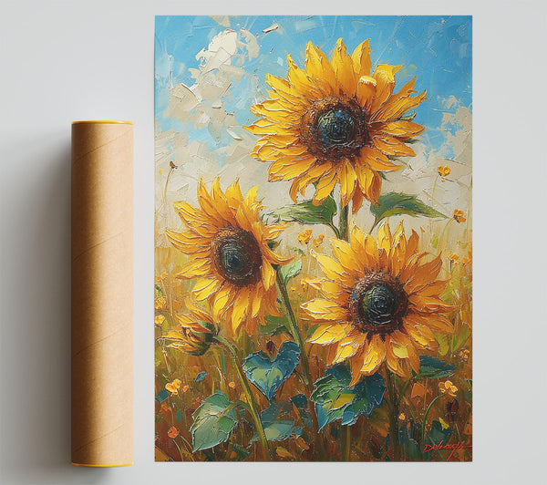 Golden Field Sunflowers