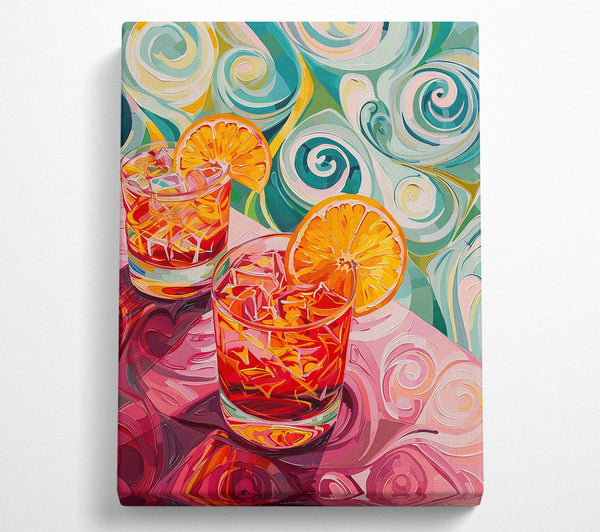 Orange Swirl Cocktails