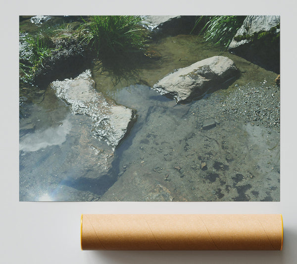 Teal Stream Reflections