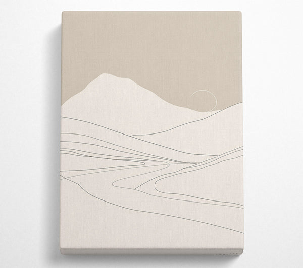 Beige Mountain Lines