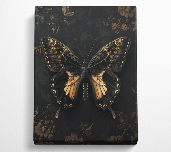 Golden Black Butterfly