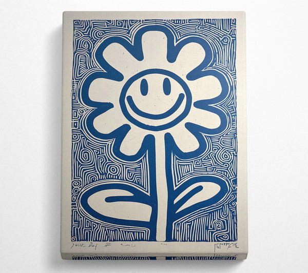 Blue Smiling Flower