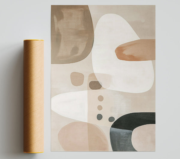 Beige Abstract Shapes