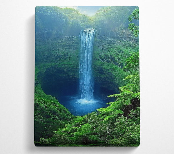 Azure Waterfall Dreams