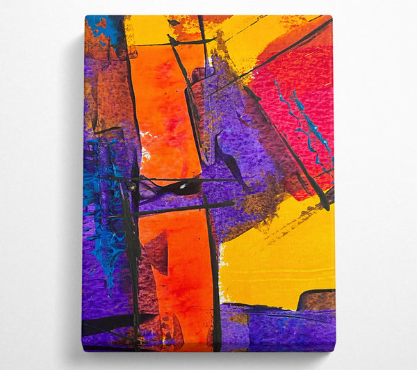 Purple And Orange Abstract