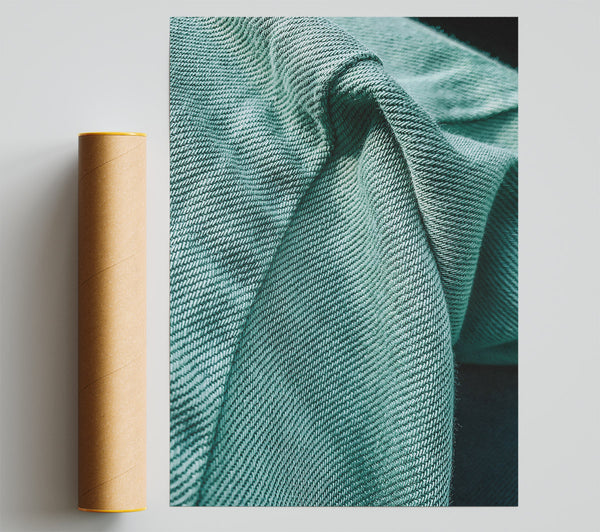 Teal Fabric Texture