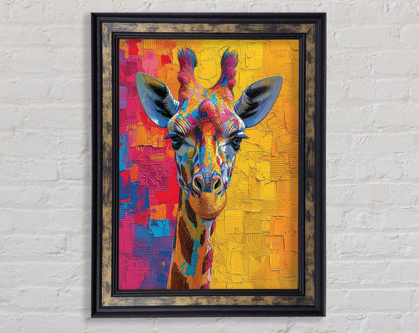 Beautiful Colourful Giraffe