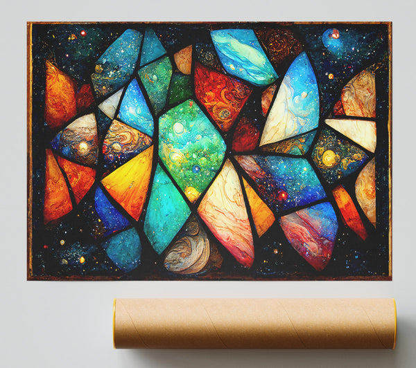 Cosmic Blue Mosaic