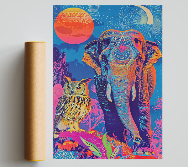 Neon Blue Elephant Dream