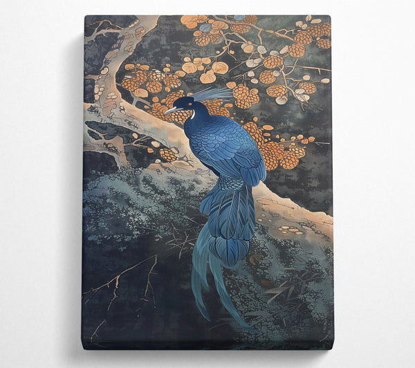 Azure Bird In Gold