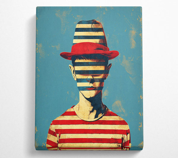 Red Striped Canvas